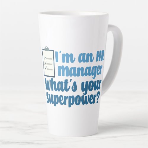 Funny Human Resources Superhero Latte Mug