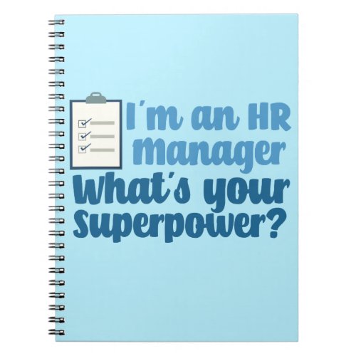 Funny Human Resources Superhero Notebook