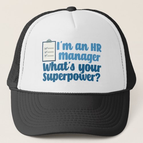 Funny Human Resources Superhero Trucker Hat