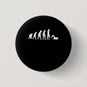 Funny Human Swimming Evolution Swimmer Swim Design Button