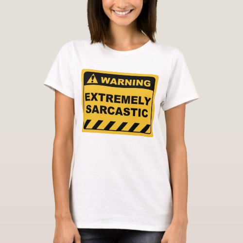Funny Human Warning Labels Sarcastic T_Shirt