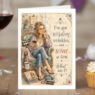 Funny Humor 50th Birthday Card for Her