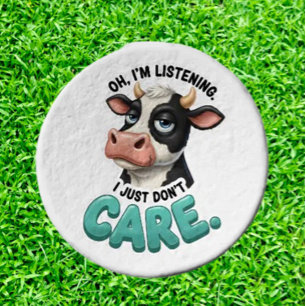 FUNNY humor COW Golf Tees