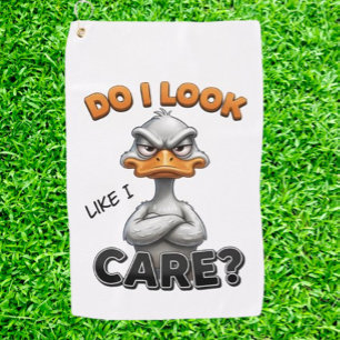 FUNNY humor DUCK Golf Towel