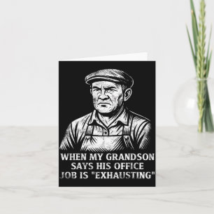 Funny Humor Grandpa Gift Father's Day Grandfather Card