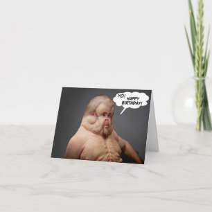 Funny Humor Guy WTF Birthday Card