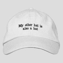 funny humor joke my other hat is also a hat