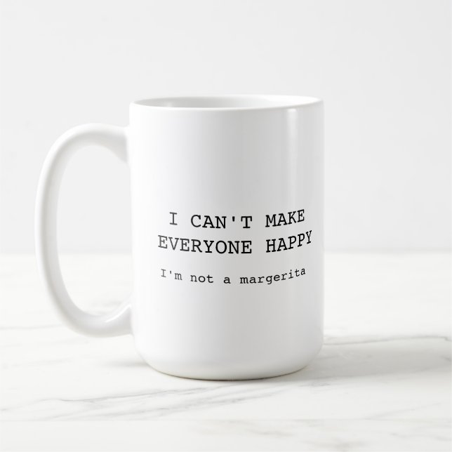 Funny Humor Margarita Coffee Mug (Left)
