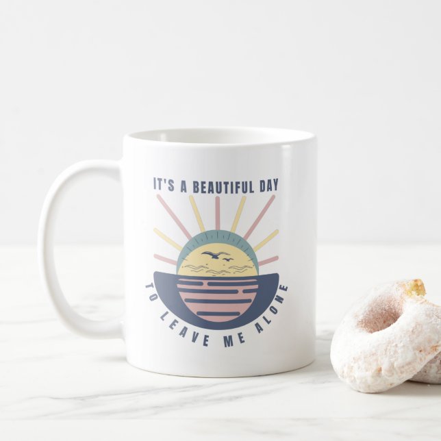 Funny Humor Tea  Coffee Mug (With Donut)