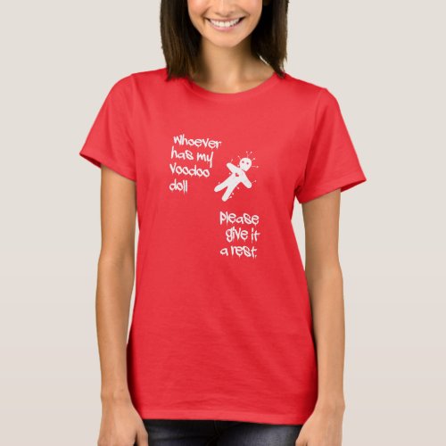 Funny Humor Voodoo Doll Halloween T_Shirt