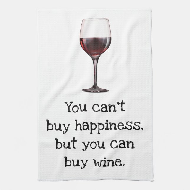 Funny Humor Wine Kitchen Towels Towel (Vertical)