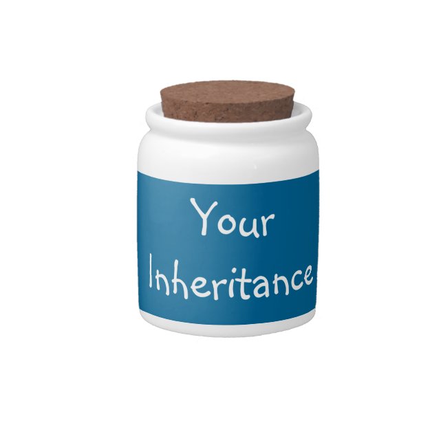 Funny Humorous ceramic Candy jar Joke gift (Front)