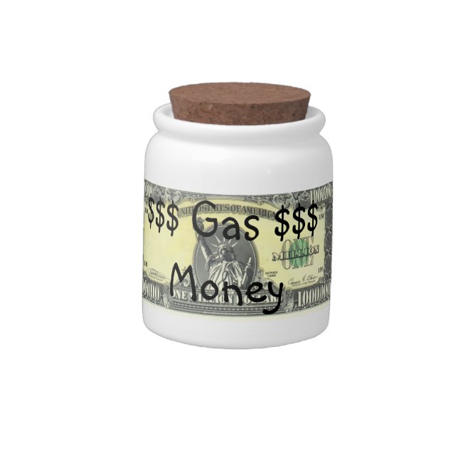 Funny Humorous ceramic Candy jar Million Dollar (Left)