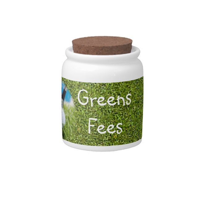 Funny Humorous ceramic jar for Golfer (Front)