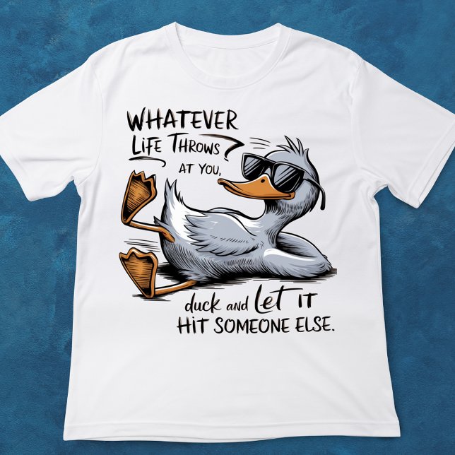 Funny Humorous Duck In Glasses T-Shirt (Creator Uploaded)