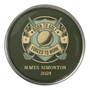 Funny Humorous Golf Quote Custom Vintage Golf Ball Marker