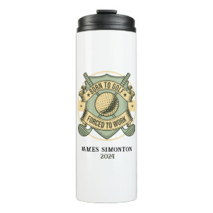 Funny Humorous Golf Quote Custom Vintage Thermal Tumbler