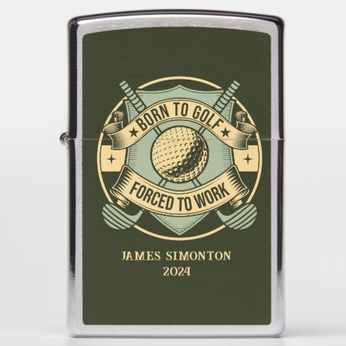 Funny Humorous Golf Quote Custom Vintage Zippo Lighter