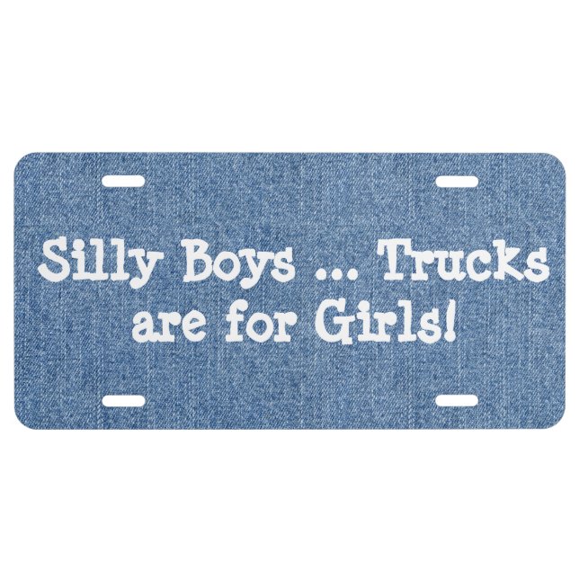 Funny Humorous License Plate Automobile Accessory (Front)