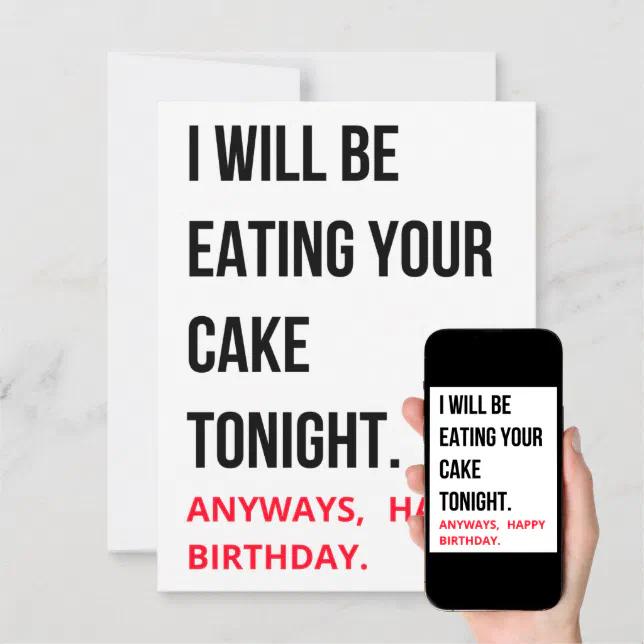 Funny Humorous Naughty Happy Birthday Card | Zazzle