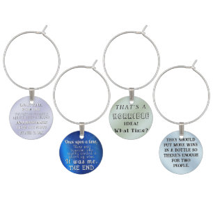 Funny Humorous Party Celebration Wine Charm