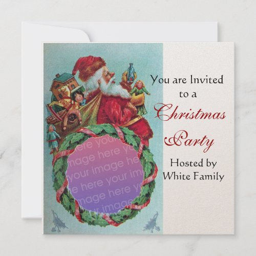 FUNNYHUMOROUS SANTA VINTAGE Xmas Photo Template