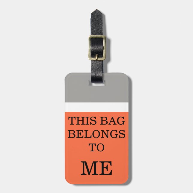 Funny Humorous Travel Luggage Tags (Front Vertical)