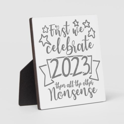 funny humour happy new year 2023 sayings plaque