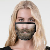 funny humour novelty hipster man beard face mask (Worn Her)