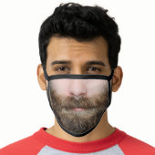 funny humour novelty hipster man beard face mask (Worn Him)