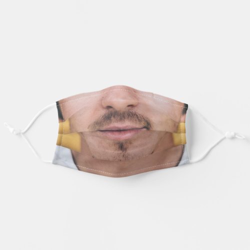 funny humour novelty hipster man moustache adult cloth face mask