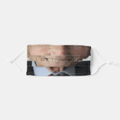 funny humour novelty old man smile adult cloth face mask (Front, Folded)