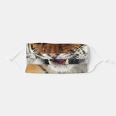 funny humour wild animal tiger adult cloth face mask (Front, Folded)