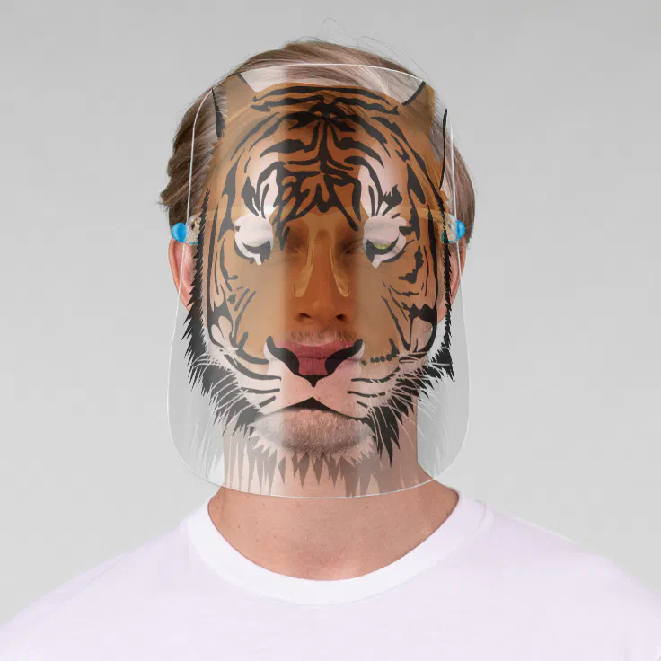 funny humour wild forest woodland animal tiger face shield | Zazzle funny humour wild forest woodland animal tiger face shield | Zazzle