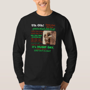 Funny Hump Day Camel, full text, orange & lime T-Shirt