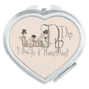 Funny Hump Day Camels in Monocles Compact Mirror