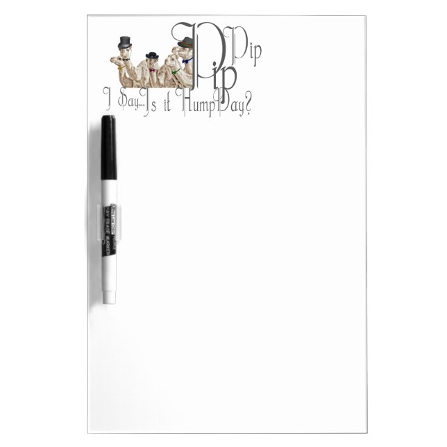 Funny Hump Day Camels  in Monocles Dry-Erase Board (Front)