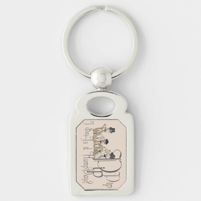 Funny Hump Day Camels  in Monocles Keychain (Front)