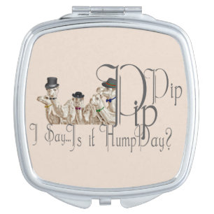 Funny Hump Day Camels in Monocles Makeup Mirror