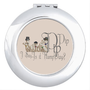 Funny Hump Day Camels in Monocles Mirror For Makeup