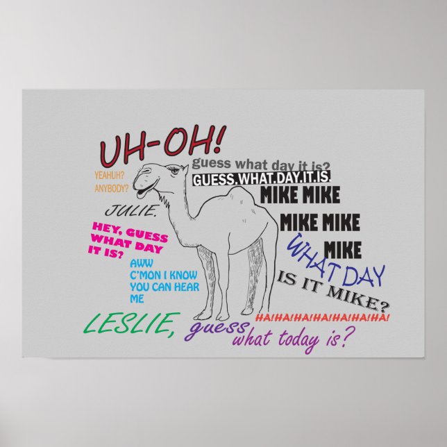 Funny Hump Day Poster (Front)
