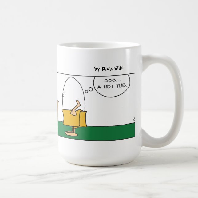 Funny Humpty Dumpty Hot Tub Coffee Mug (Right)