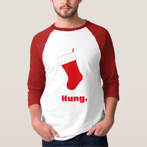 Funny Hung Stocking Christmas T_Shirt