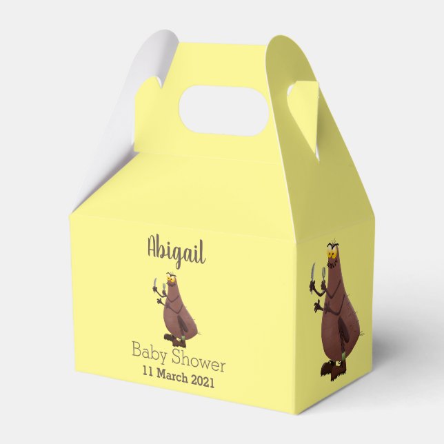 Funny hungry ugly flea cartoon favor boxes (Front Side)