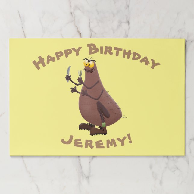 Funny hungry ugly flea cartoon paper pad (Front)