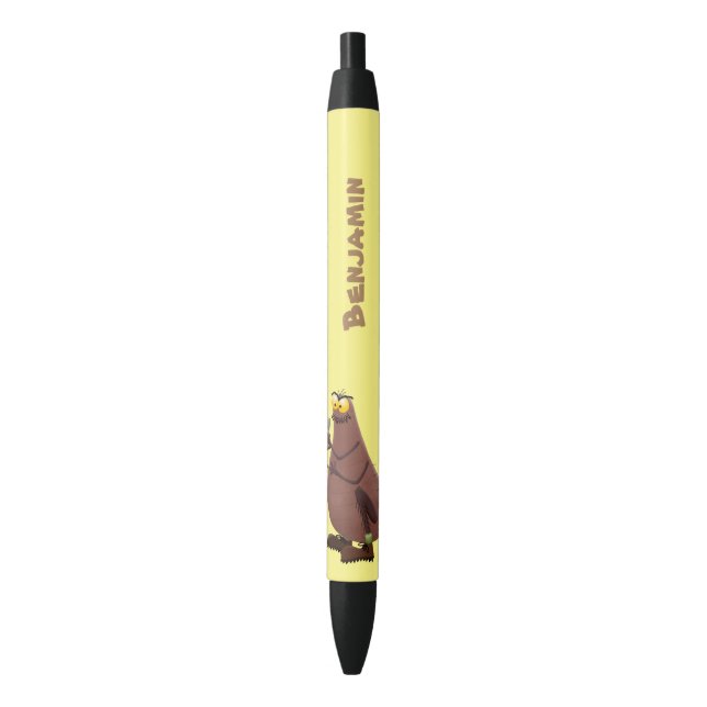 Funny hungry ugly flea cartoon pen (Front Vertical)