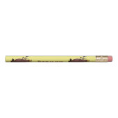 Funny hungry ugly flea cartoon pencil (Rotated 270)