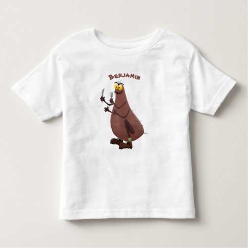 Funny hungry ugly flea cartoon toddler t_shirt