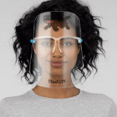 Funny hungry wolverine animal cartoon face shield (Insitu)