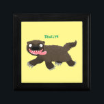 Funny hungry wolverine animal cartoon gift box<br><div class="desc">This hungry wolverine is on the prowl for lunch! Drawn in fun cartoon illustration style.</div>